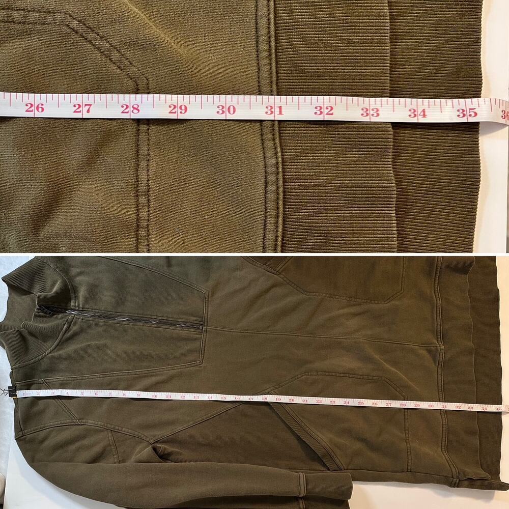 Daily Practice Sweatshirt Dress,  Green/Olive, Medium - Picture 6 of 8